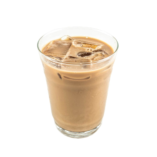 Load image into Gallery viewer, Glass of refreshing Hong Kong Milk Tea Blend with ice, perfect for bubble tea lovers.